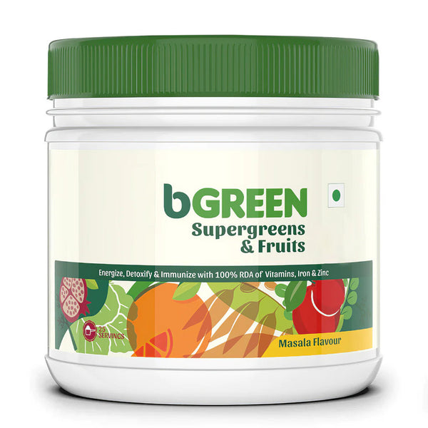 bGREEN Supergreens & Fruits Multivitamins Masala & Unflavoured