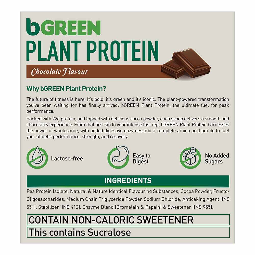 bGREEN Plant Protein (For men & women)