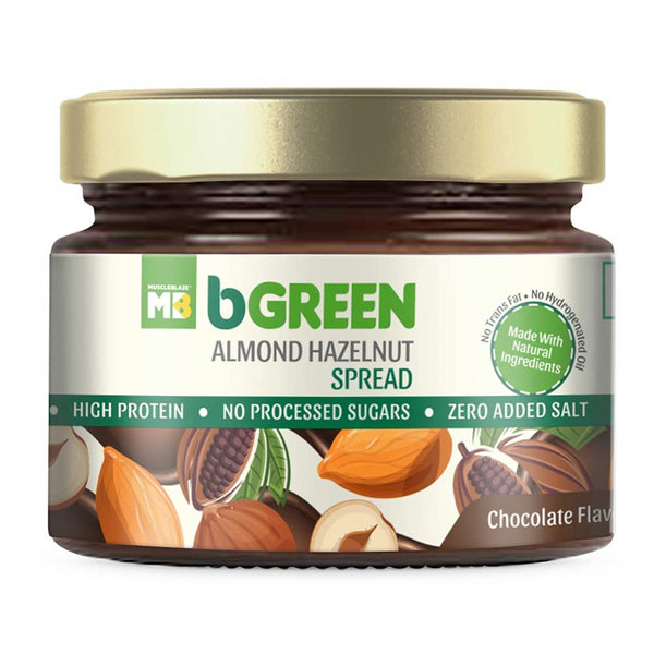 bGREEN High Protein Almond Hazelnut Chocolate Spread